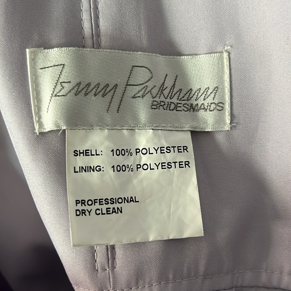 Jenny Packham Lux Chiffon One Shoulder Floor Length Bridesmaid Dress - size 12 - Picture 7 of 12